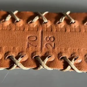 Jean Louis Fernandez Whip Stitch Blue Leather Belt - France Jean Louis Fernandez | Accessories | Jean Louis Fernandez  main image 4